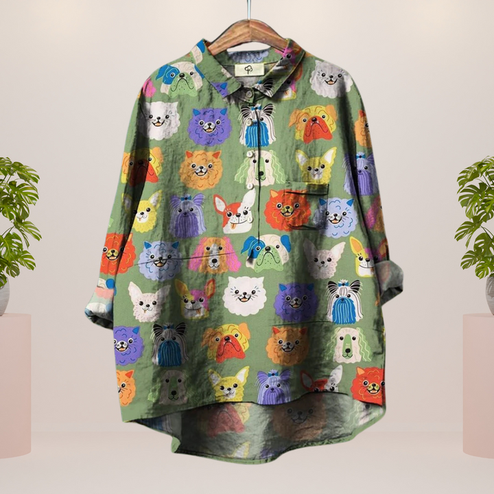Alexis – Printed Oversized Shirt