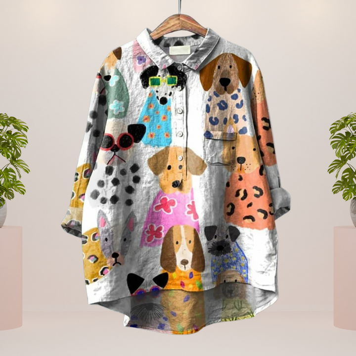 Alexis – Printed Oversized Shirt