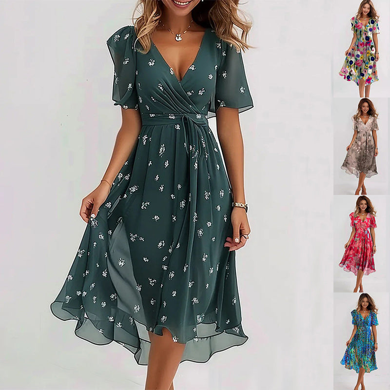 Farah – Wrap Front Midi Dress