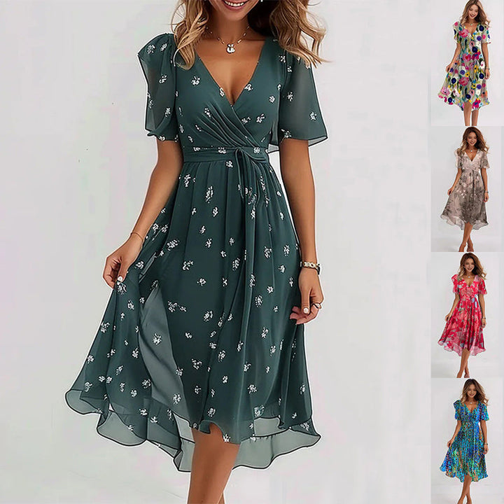 Farah – Wrap Front Midi Dress