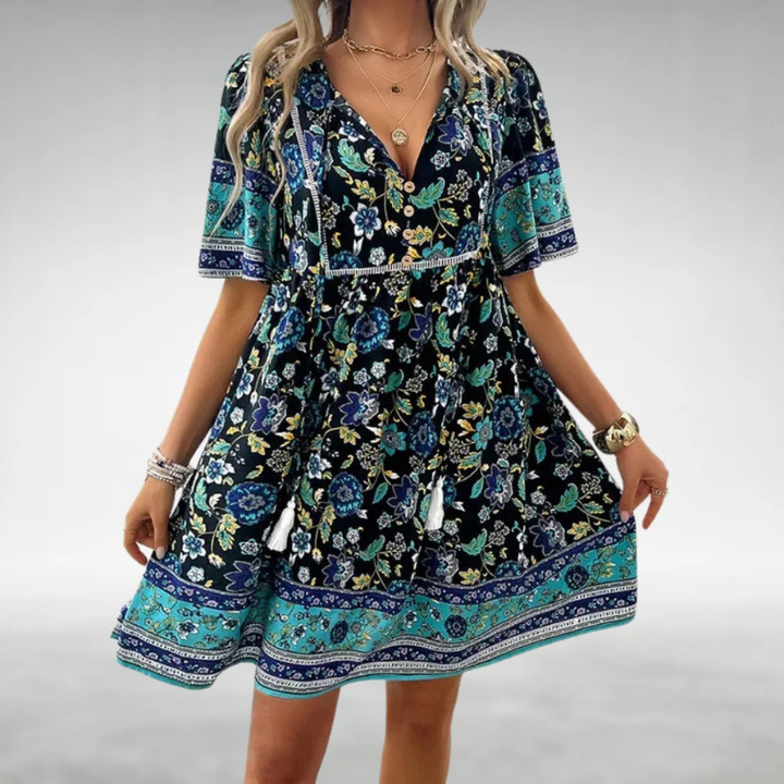 Eliza – Bohemian Floral Dress