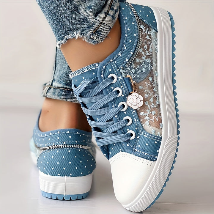 Ella – Lace Panel Sneakers