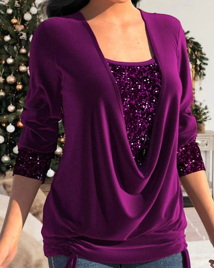 Cassandra – Draped Layered Top