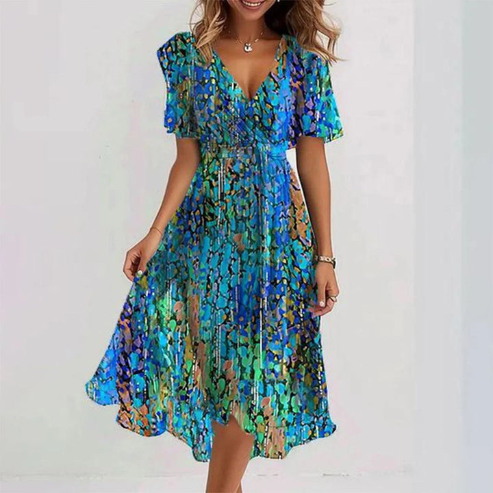 Farah – Wrap Front Midi Dress