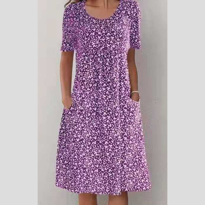 Anora – Printed Boho Midi Dress