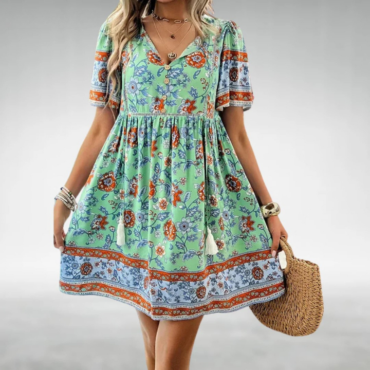 Eliza – Bohemian Floral Dress