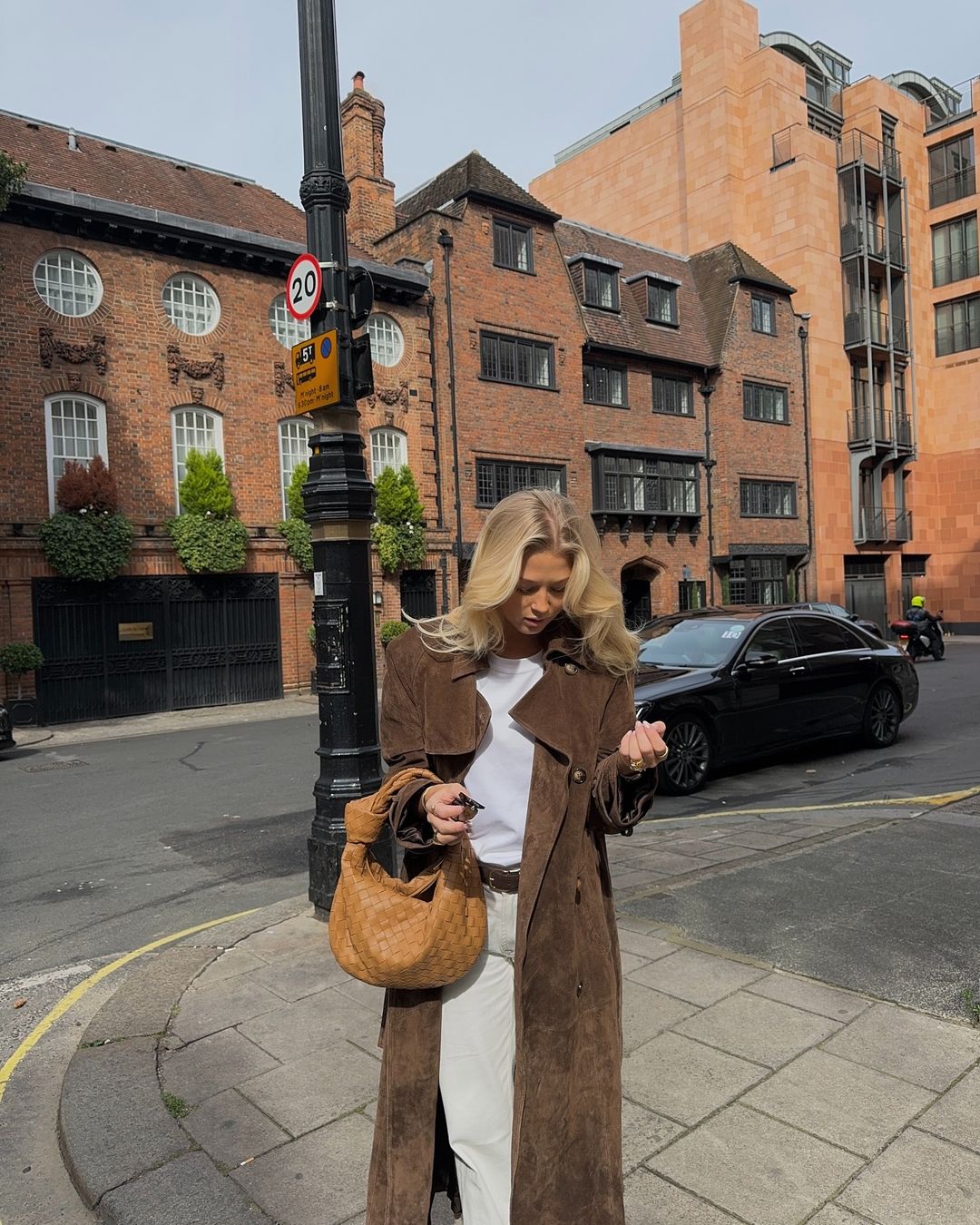 Clarke – Longline Suede Coat