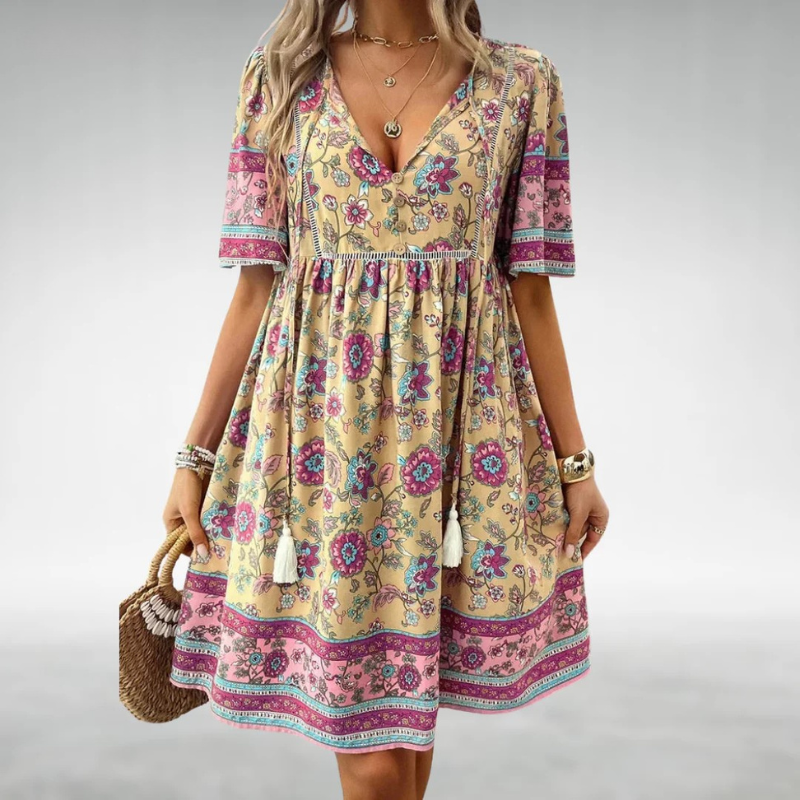 Eliza – Bohemian Floral Dress