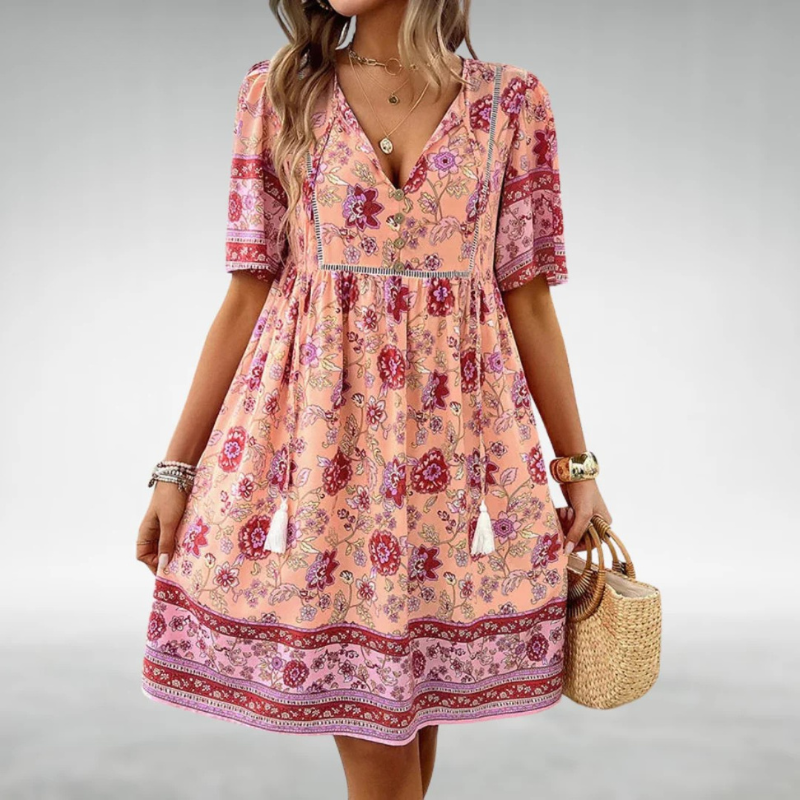 Eliza – Bohemian Floral Dress