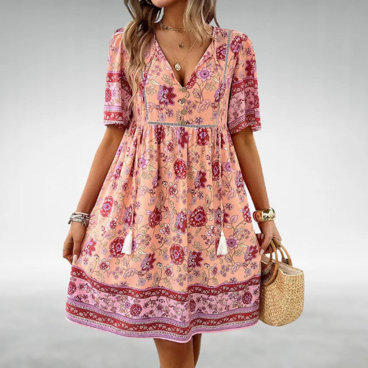 Eliza – Bohemian Floral Dress