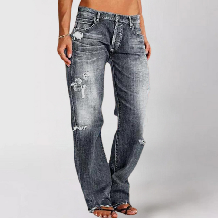 Jenny – Distressed Flared Jeans