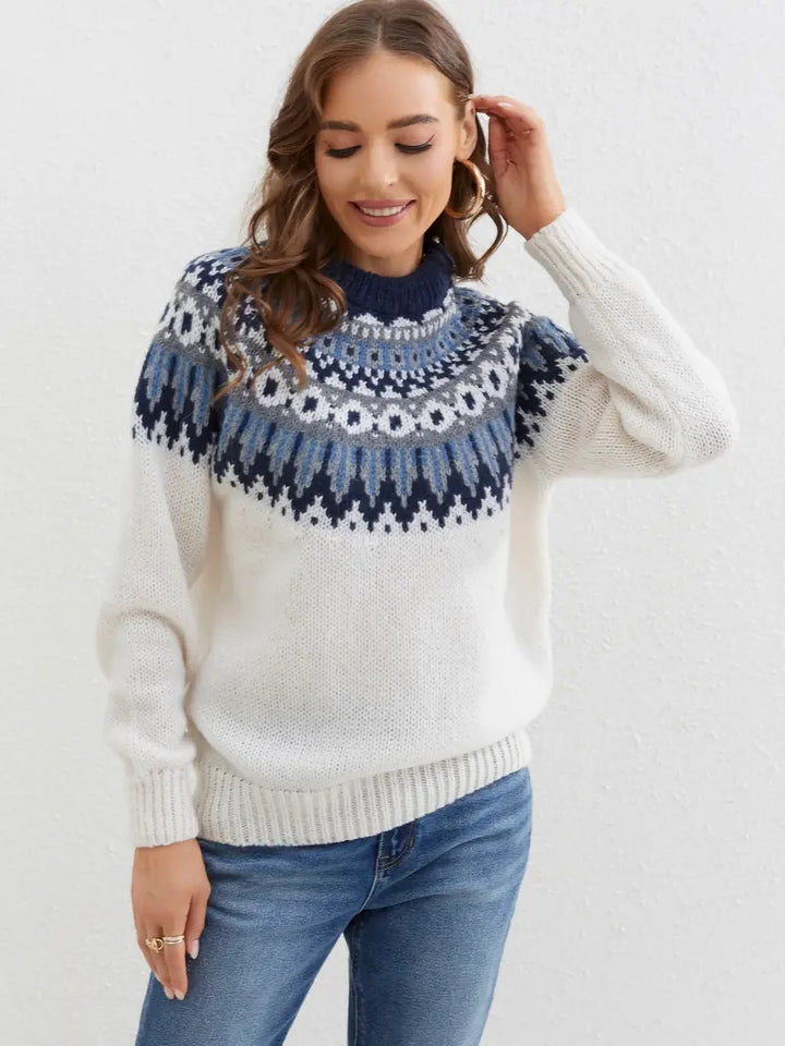 Holly - Cozy Fair Isle Knitted Pullover