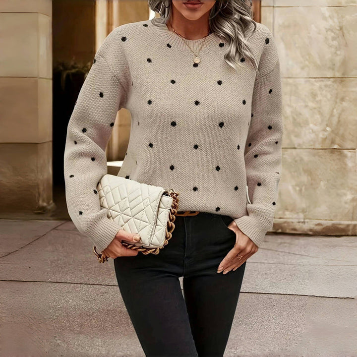 Nina - Polka Dot Knitted Sweater