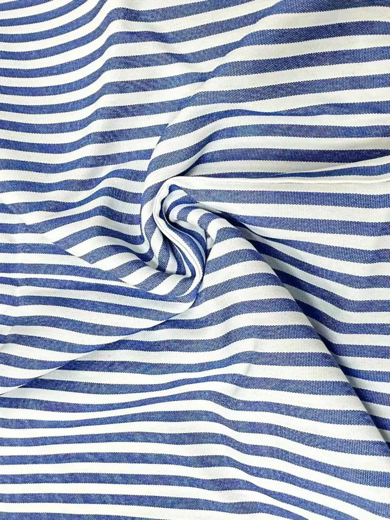 Mitch – Striped Button Strap Mini Dress