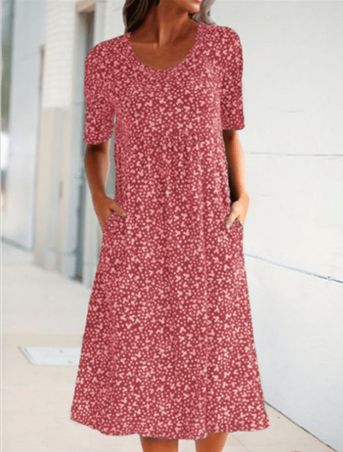 Hailee – Floral Pocket Midi Dress