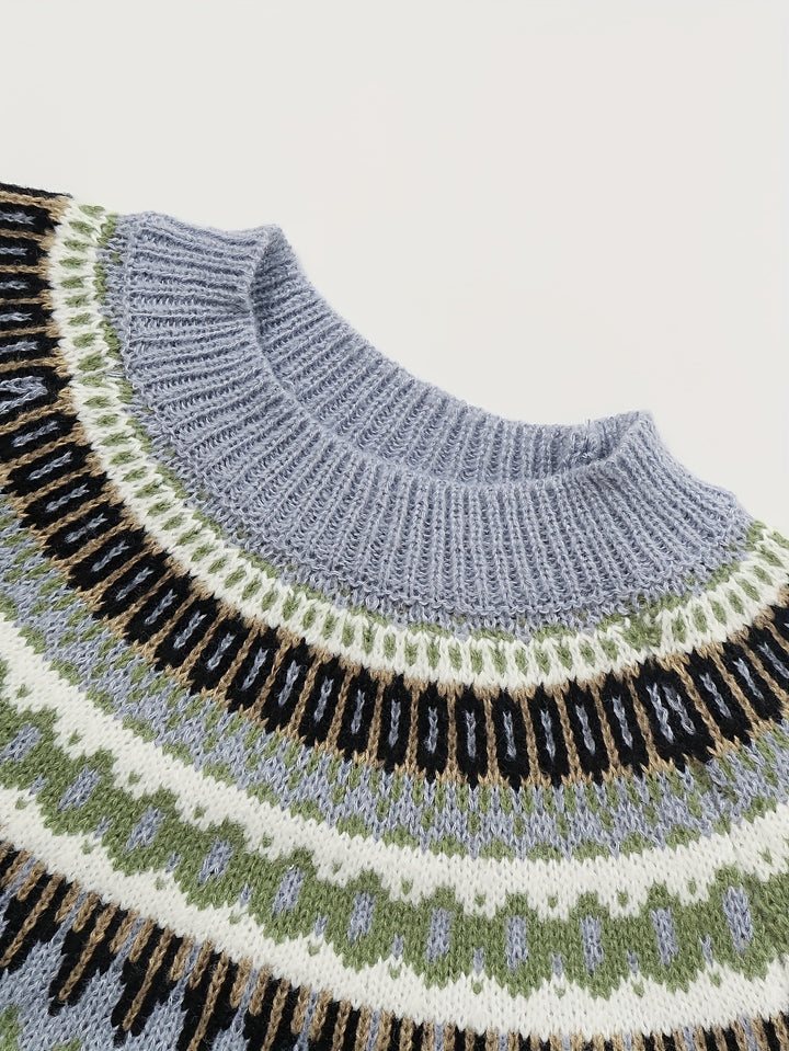 Holly - Cozy Fair Isle Knitted Pullover