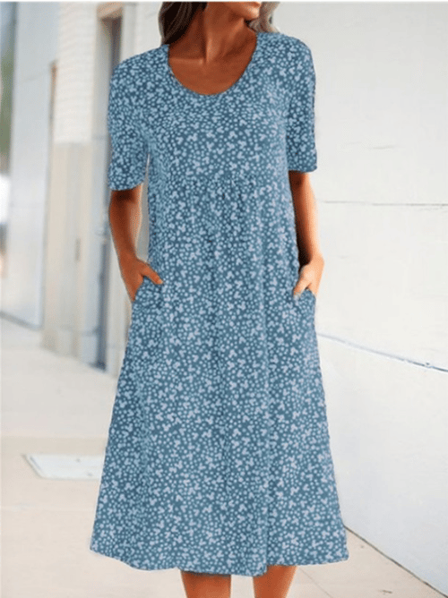 Hailee – Floral Pocket Midi Dress