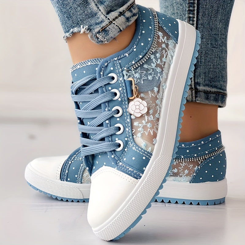 Ella – Lace Panel Sneakers