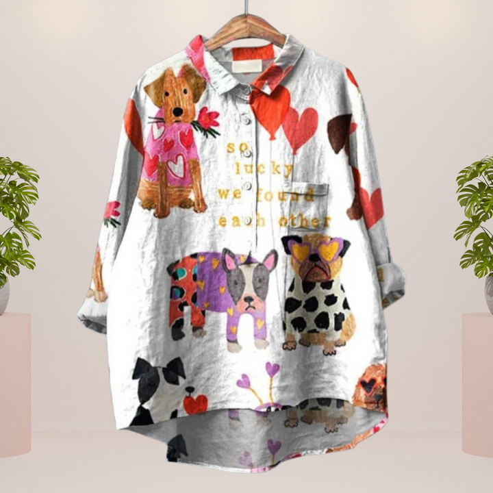 Alexis – Printed Oversized Shirt