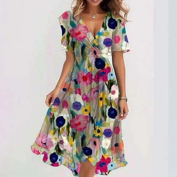 Farah – Wrap Front Midi Dress