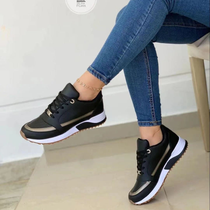 Marlee – Lace-Up Platform Trainers