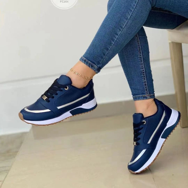 Marlee – Lace-Up Platform Trainers