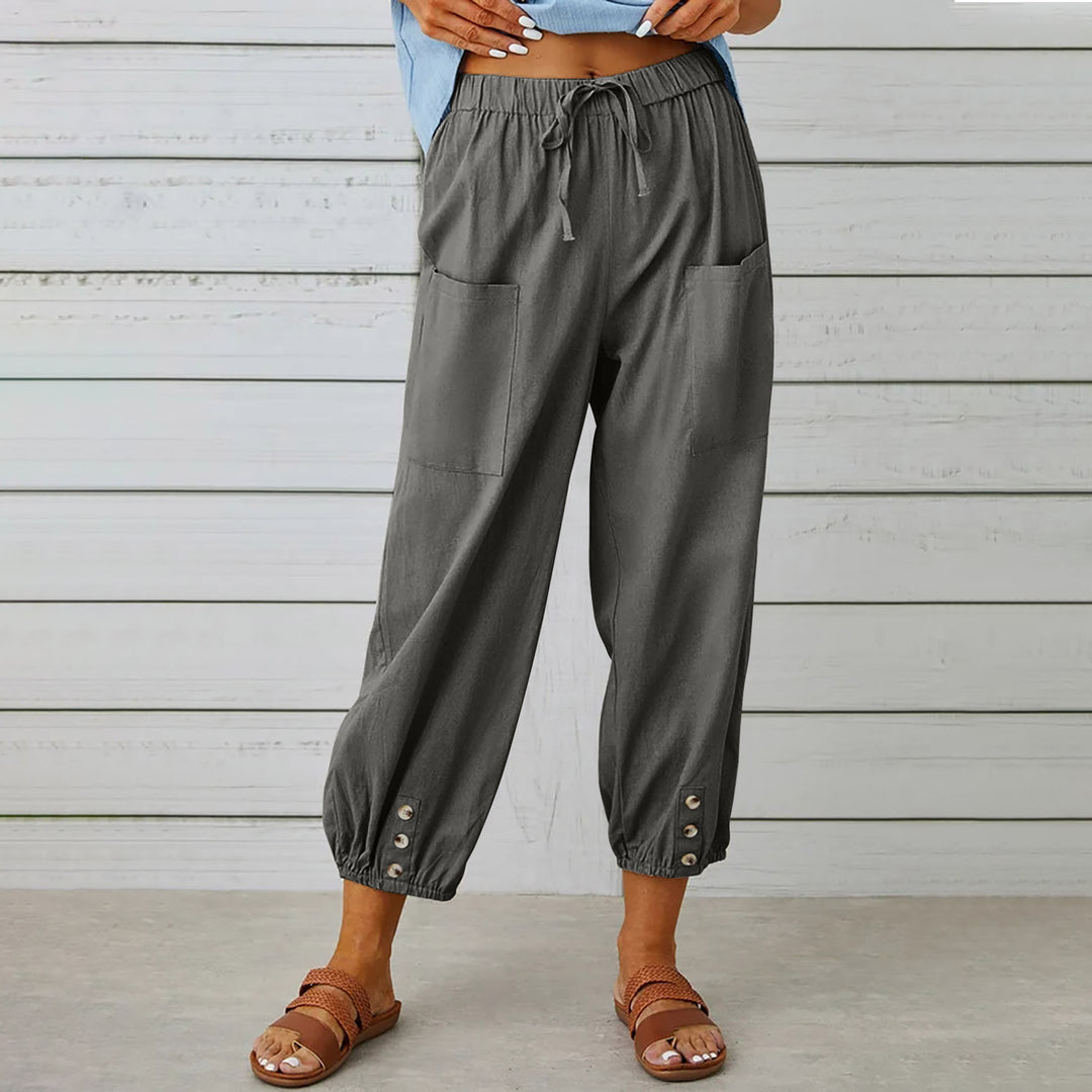 Alba – Relaxed Button Cuff Trousers