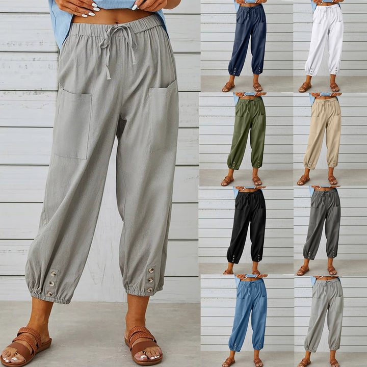 Alba – Relaxed Button Cuff Trousers