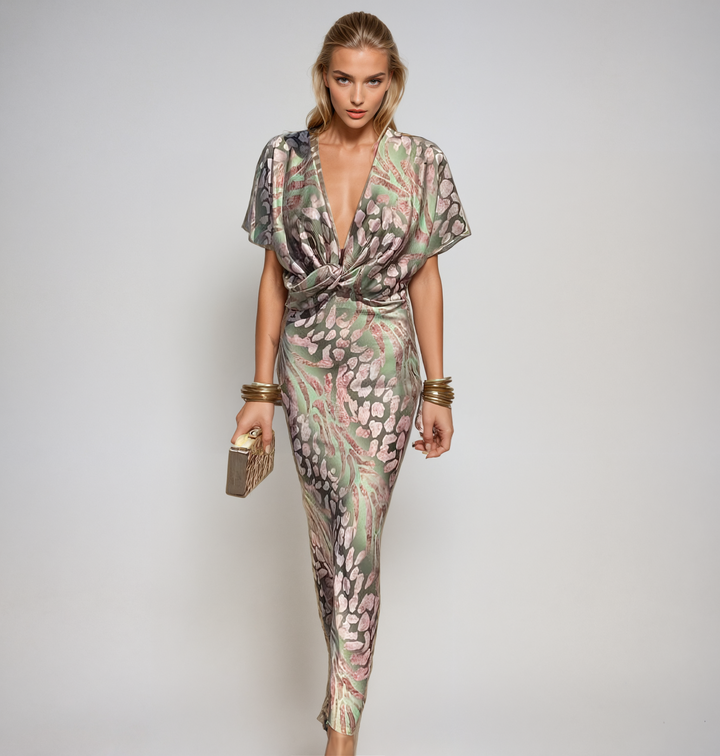 Odesa – Knot-Front Maxi Dress