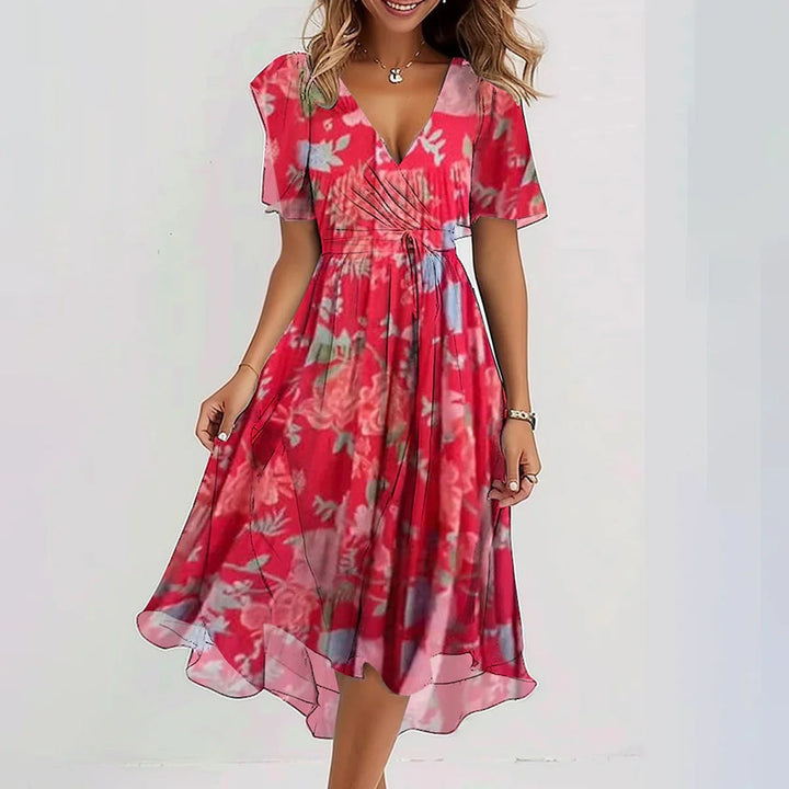 Farah – Wrap Front Midi Dress