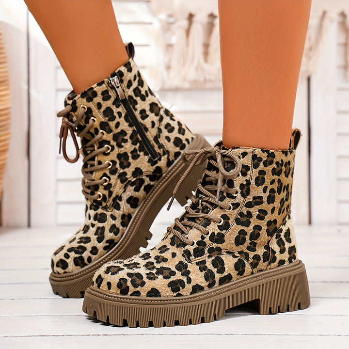 Maya - Chic Lace-Up Ankle Boots