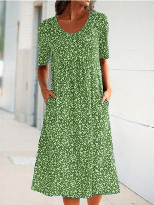 Hailee – Floral Pocket Midi Dress