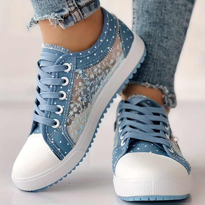 Ella – Lace Panel Sneakers