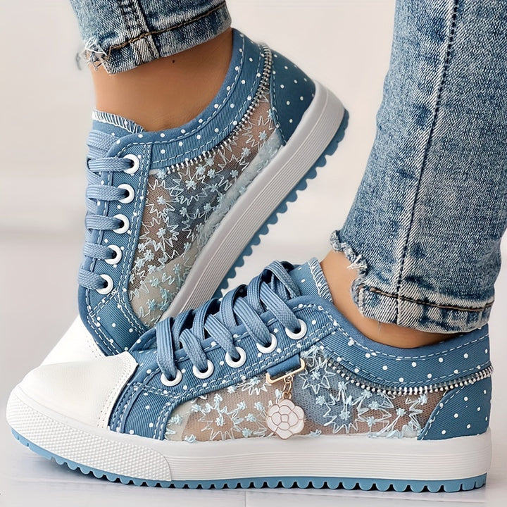 Ella – Lace Panel Sneakers