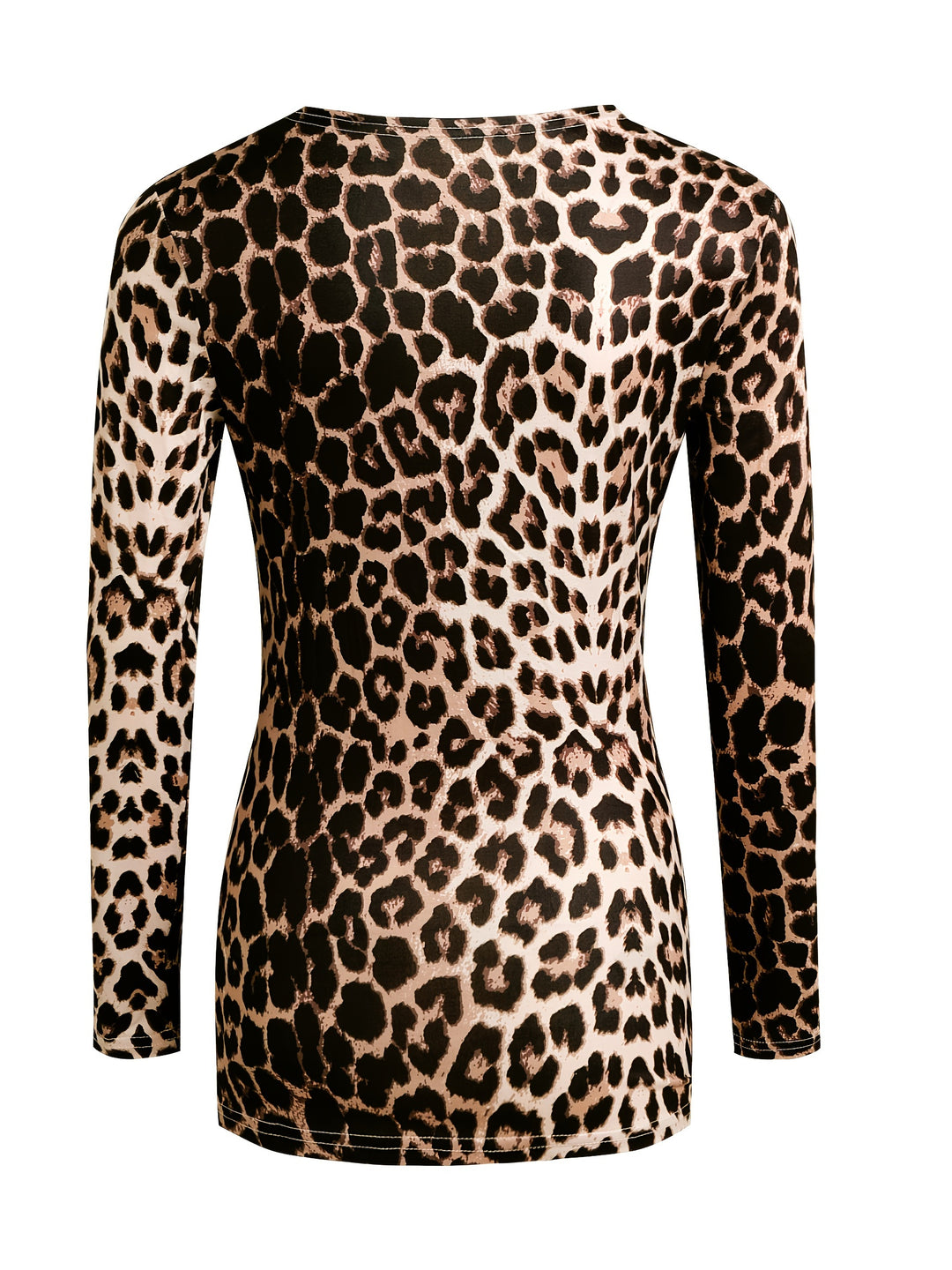 Camila - Leopard Print Twist Tunic